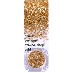 Брокат Счупено Стъкло deep gold